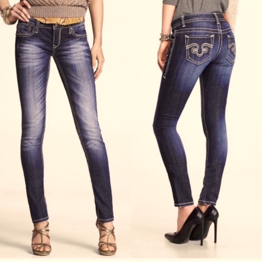 ReRock For Express Distressed Skinny Jeans Size 8R